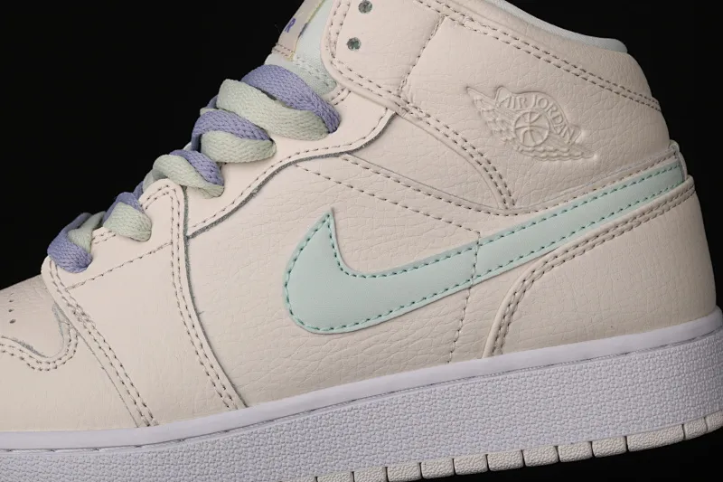 All categories Air Jordan Jordan series basketball shoes Air Jordan 1 Mid Air Jordan 1 Ret High AJ1 Joe 1 rice white mandarin duck hook 555112-035
